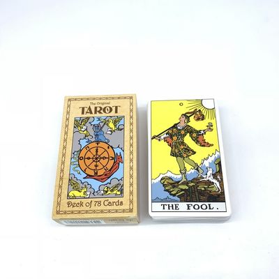 κάρτες Tarot εγγράφου καρτών 350gsm 78 με το λογότυπο συνήθειας βιβλιάριων που τυπώνεται
