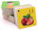 Τετραγωνικές κάρτες 2mm λάμψης εκπαίδευσης παιδιών χαρτονιού μορφής άκαμπτες πυκνά