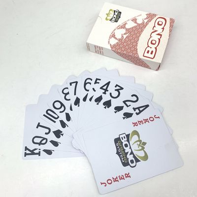 Εύκαμπτες πλαστικές κάρτες πόκερ 0.3mm εξατομικευμένες πλαστικές κάρτες παιχνιδιού