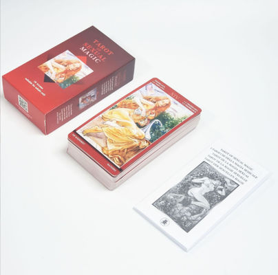 350gsm εκτυπώσιμες σεξουαλικές κάρτες 70x120mm Tarot ντυμένου εγγράφου