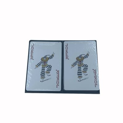 Τυπωμένες 100% κάρτες παιχνιδιού PVC συνήθειας λογότυπο δύο γέφυρες με το πλαστικό κιβώτιο