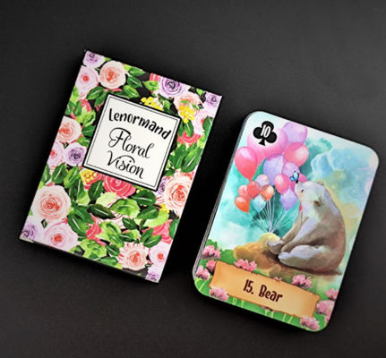 Ζωηρόχρωμη εκτύπωση 57x87mm καλές κάρτες πόκερ καρτών παιχνιδιού ντυμένου εγγράφου