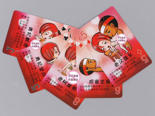 Τυπωμένοι συνήθεια ενήλικοι 52 κάρτες παιχνιδιού ειδικές που σχεδιάζει για τους εραστές