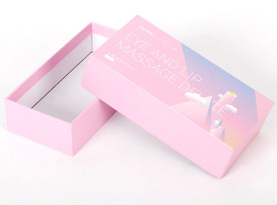 ροζ κιβωτίων δώρων χαρτονιού 2mm που τυπώνεται άκαμπτο ανακυκλώσιμο για τα καλλυντικά