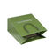 ISO9001 SGS πράσινες Kraft τσάντες εγγράφου με τις λαβές PP που στρίβονται